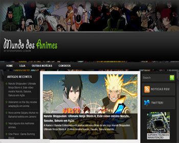 Site e Loja Mundo dos Animes